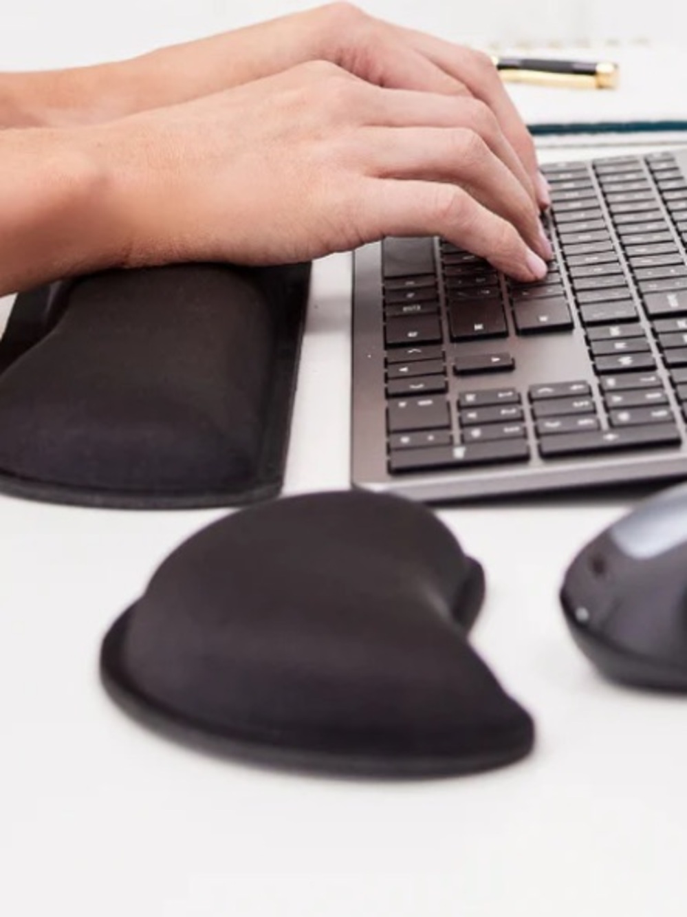 Gorilla Grip Black Wrist Rest for Keyboard and Mouse - 2 Pack